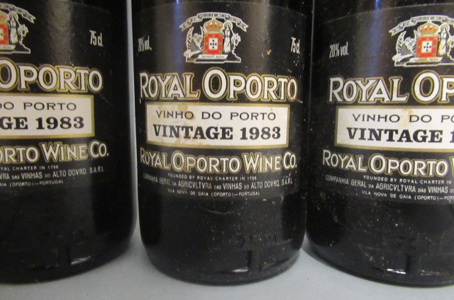 Three bottles 1983 Royal Oporto vintage port Image