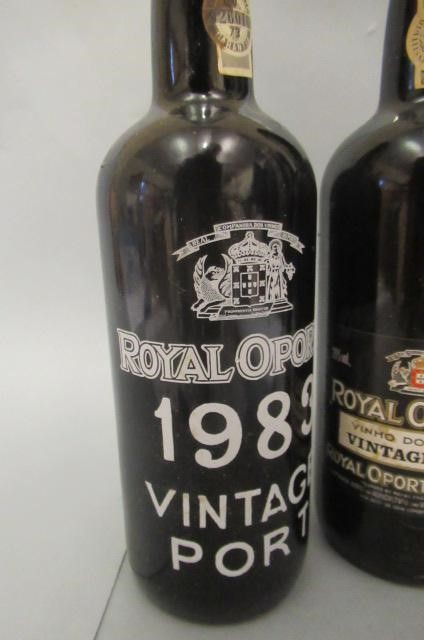 Three bottles 1983 Royal Oporto vintage port Image