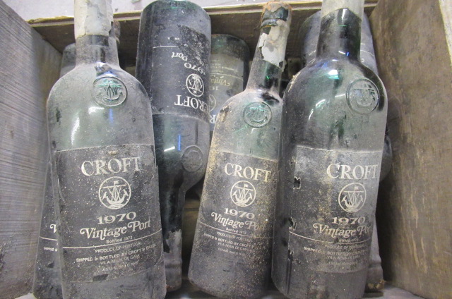 Ten bottles 1970 Croft vintage port Image