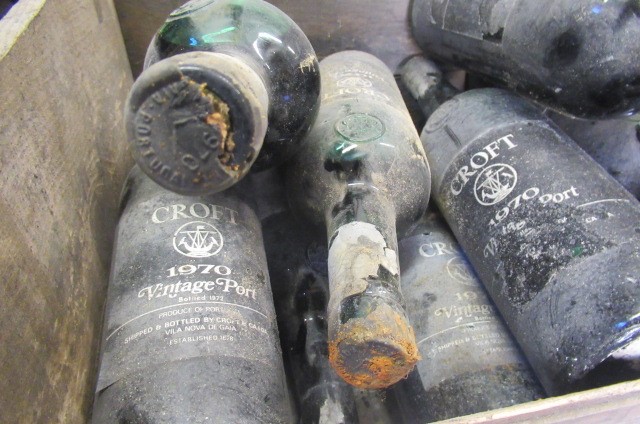 Ten bottles 1970 Croft vintage port Image