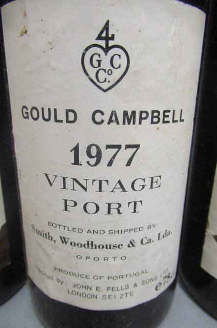 Three bottles 1977 Gould & Campbell vintage port Image