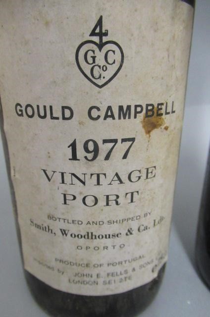 Three bottles 1977 Gould & Campbell vintage port Image
