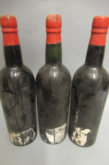 Three bottles 1960 Taylors vintage port Image