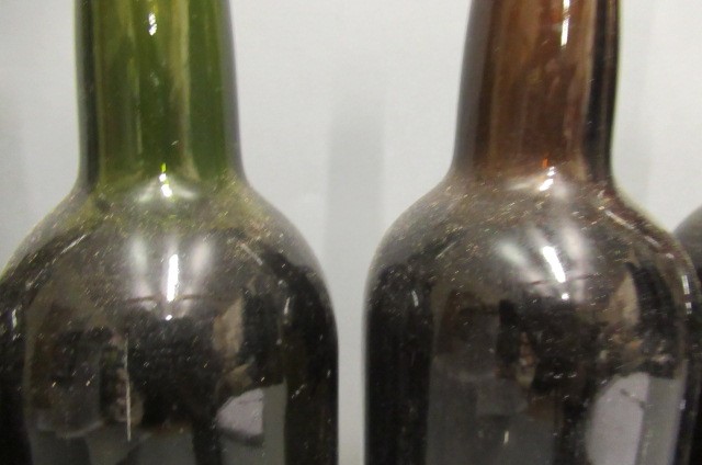 Six bottles believed port Image