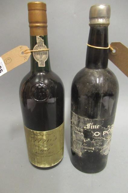 Two bottles of port Image