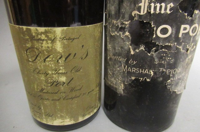 Two bottles of port Image