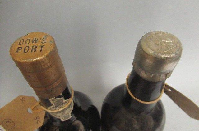 Two bottles of port Image