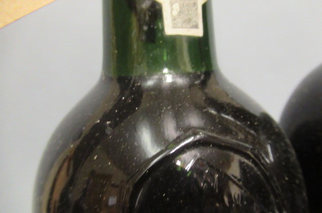 Two bottles of port Image