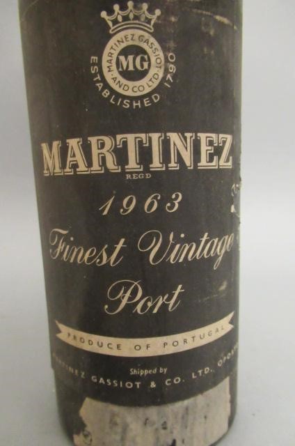 One bottle 1963 Martinez finest vintage port Image