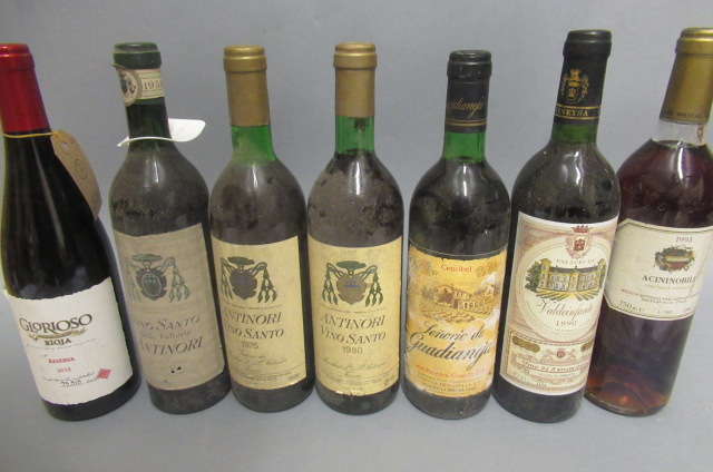 7 bottles of Spanish & Italian wine Image