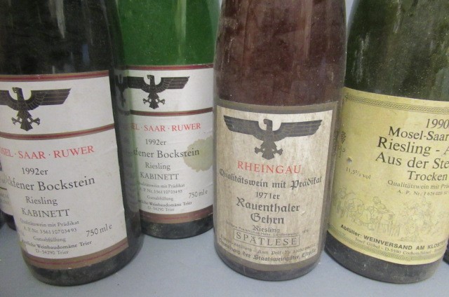 10 bottles of German wine Image