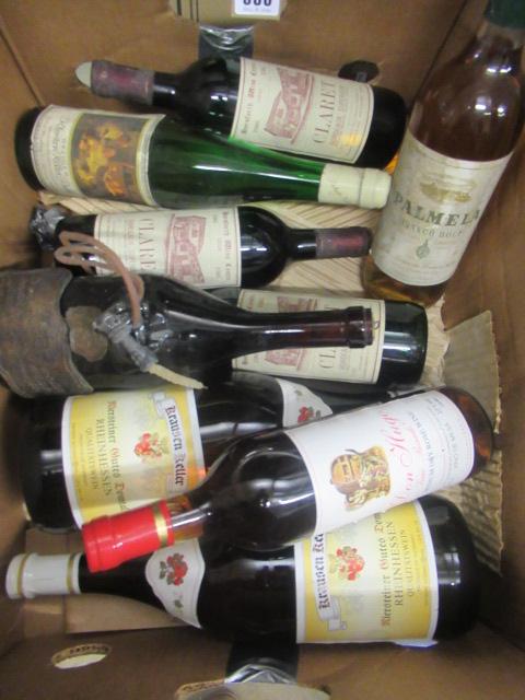 9 bottles of European wine Image