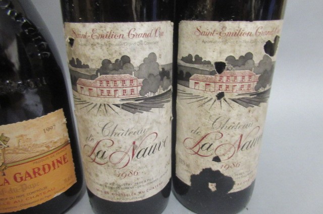 5 bottles of French red Image