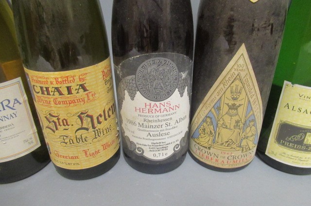 12 bottles of German wine Image