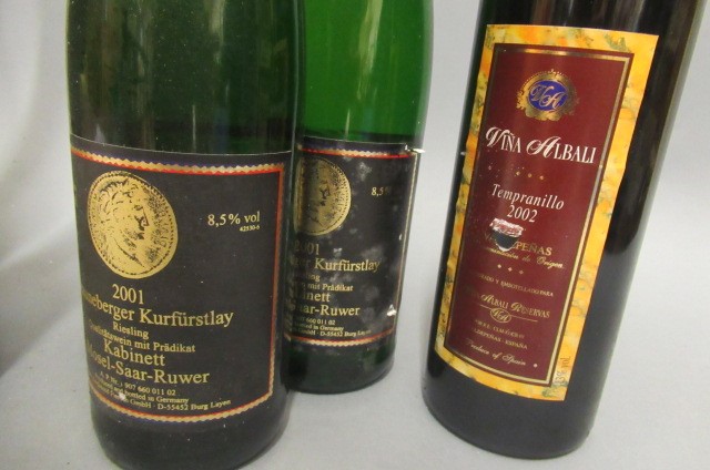 12 bottles of German wine Image