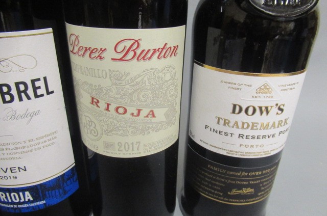 6 bottles of mainly European wine Image