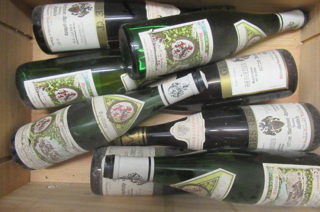 8 bottles of 1976 vintage German riesling Image
