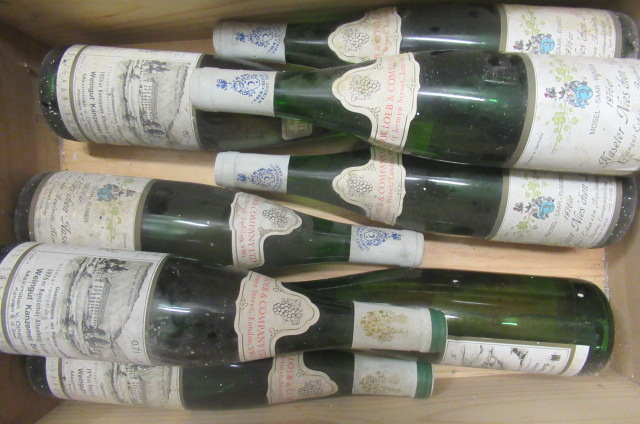 8 bottles 1976 vintage German wine Image