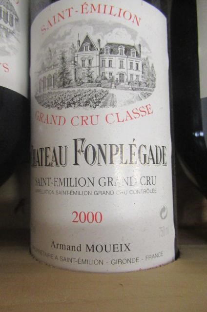 6 bottles 2000 Chateau Fonplegade Image