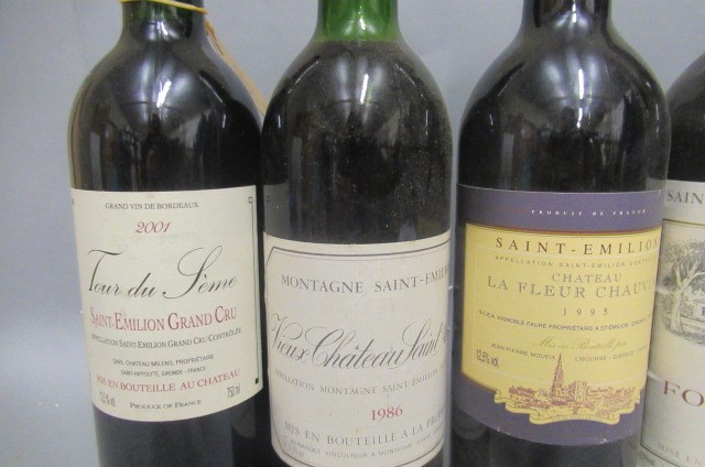 7 bottles St. Emilion red bordeaux Image