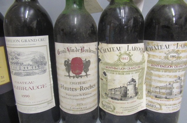 7 bottles St. Emilion red bordeaux Image