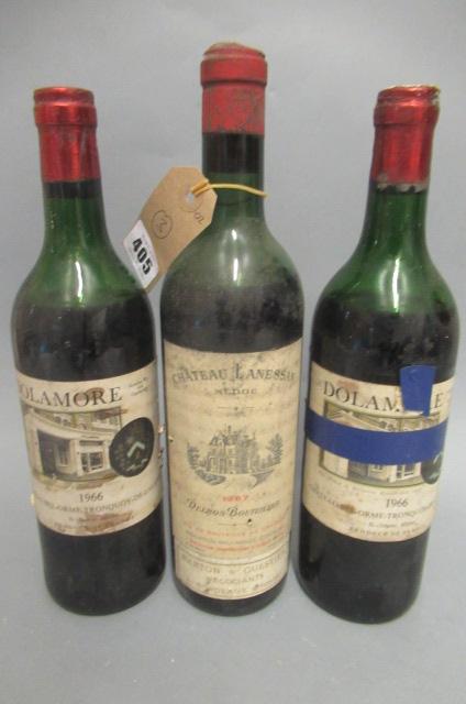 2 bottles 1966 Dolamore Image