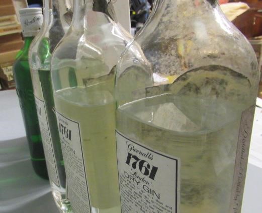 5 bottles of London dry gin Image
