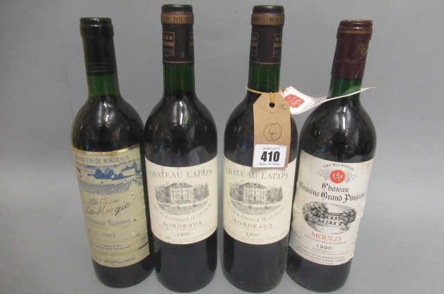 4 bottles of 1990s Bordeaux Image