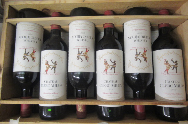 12 bottles 2000 Chateau Clerc Milon Image