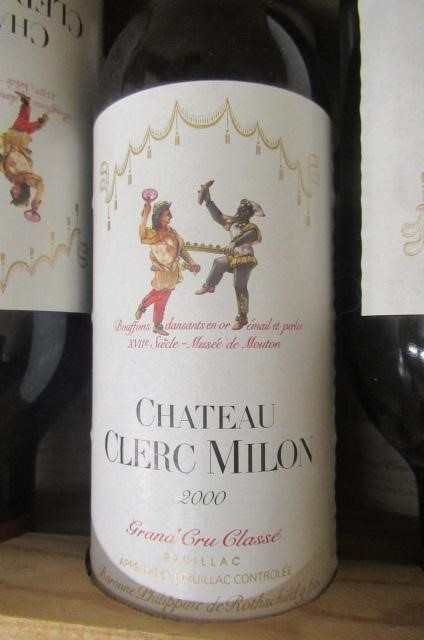 12 bottles 2000 Chateau Clerc Milon Image