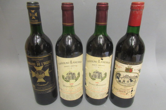 4 bottles of Bordeaux Image