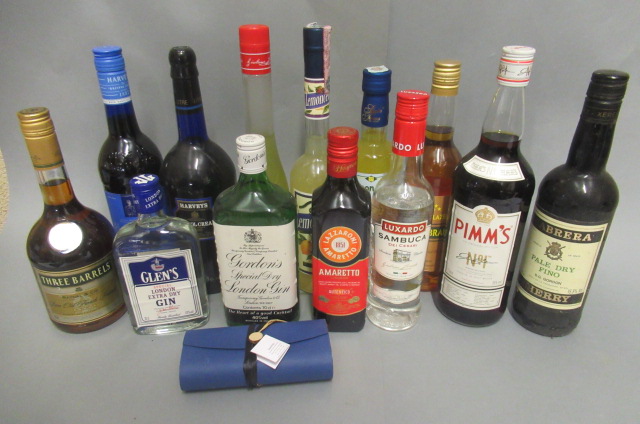A box of mixed spirits & liqueurs Image