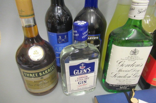 A box of mixed spirits & liqueurs Image