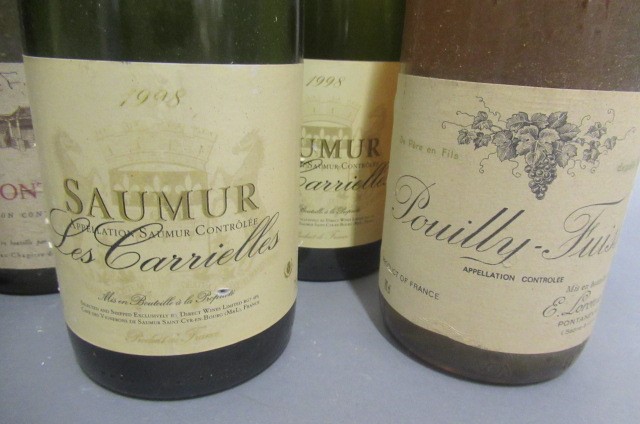 7 bottles of white Burgundy Image