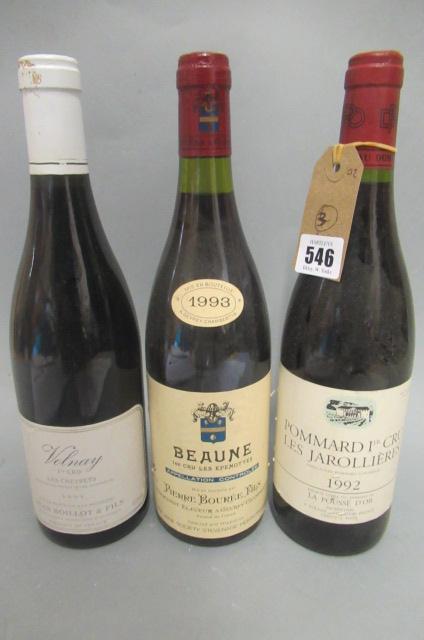 3 bottles of Premier Cru Burgundy Image