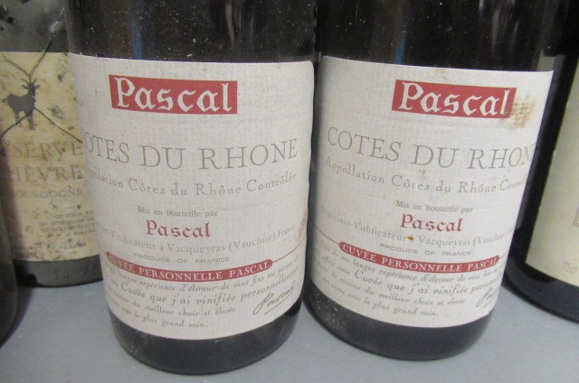 14 bottles of red Burgundy & Rhone Image