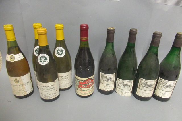 9 bottles of French Burgundy & Rhone Image