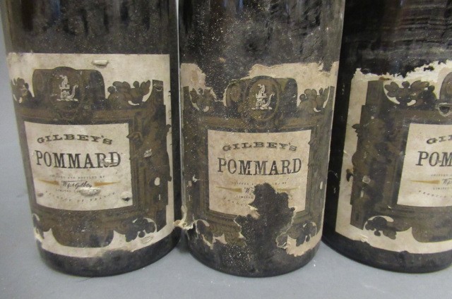 3 half bottles Gilbeys Pommard Image