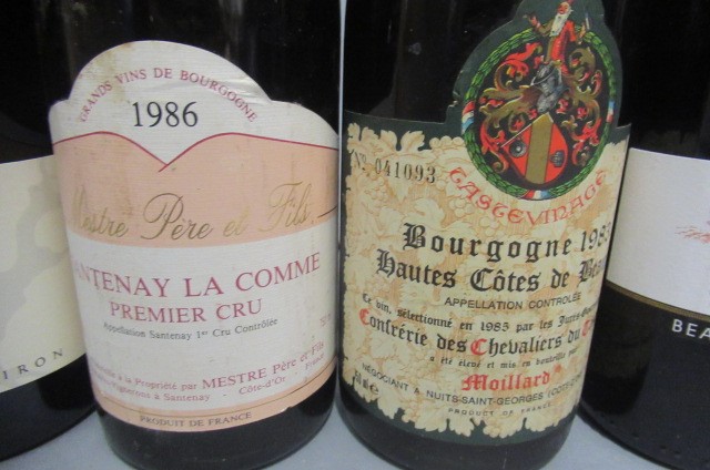 6 bottles of red Burgundy Image