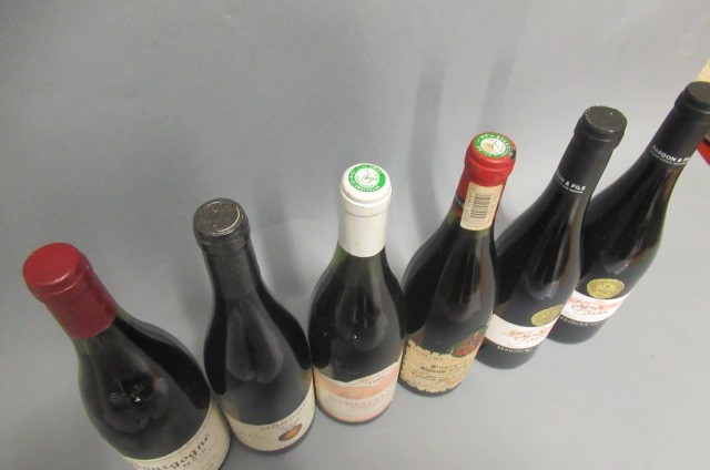 6 bottles of red Burgundy Image