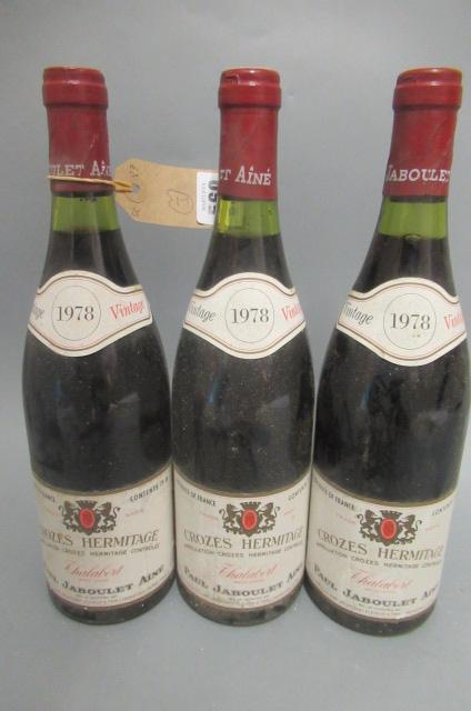 3 bottles Crozes Hermitage Image