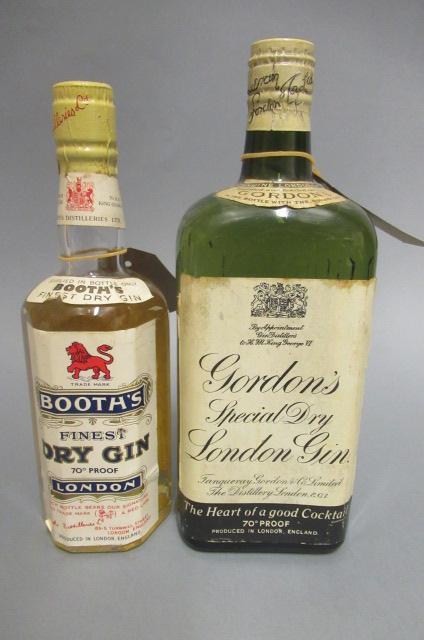 2 bottles of vintage London gin Image