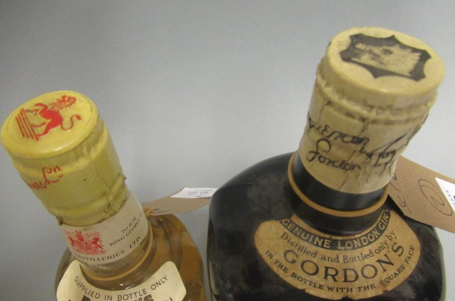 2 bottles of vintage London gin Image