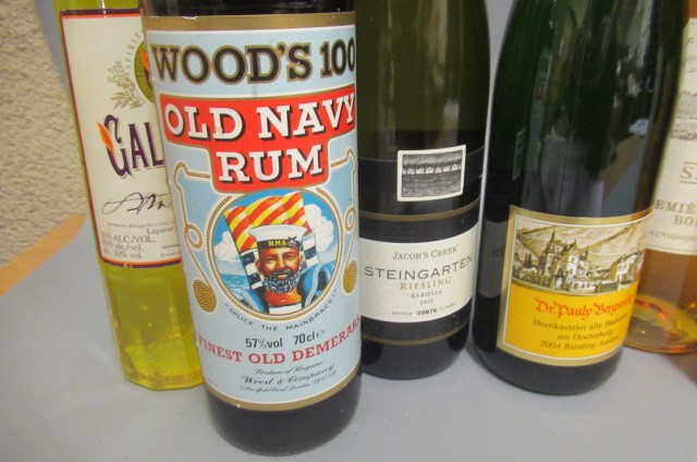 12 bottles of mixed alcohol Image