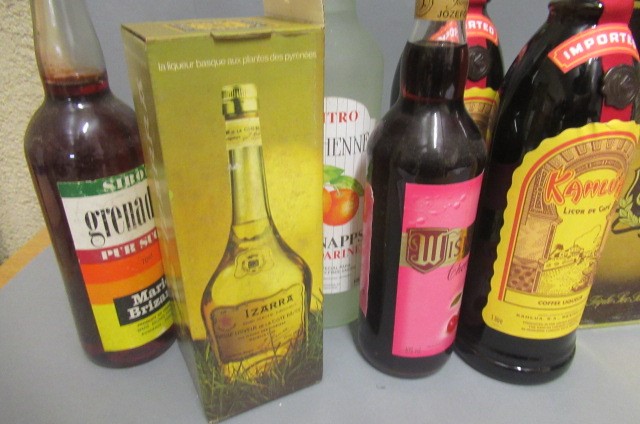 11 bottles of mixed liqueur including 1litre Metaxa Image