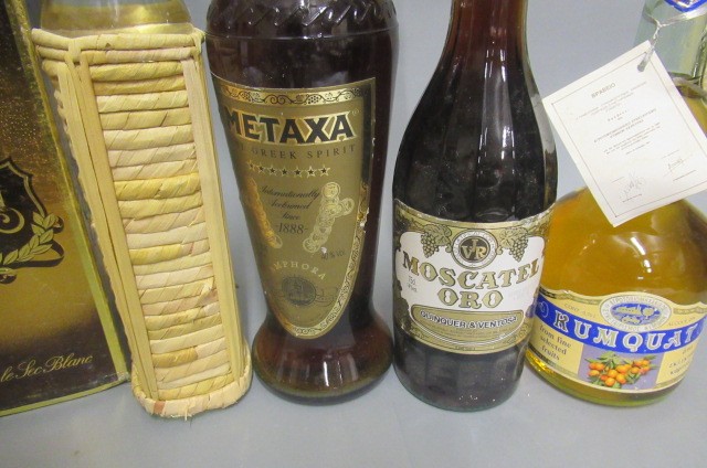 11 bottles of mixed liqueur including 1litre Metaxa Image