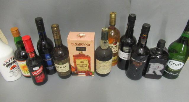 12 bottles of mixed  alcohol Image