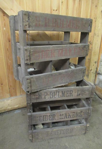 2 antique H. P. Bulmer Ltd. of Hereford cider crates Image