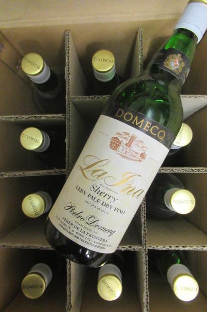 12 bottles La Ina sherry Image