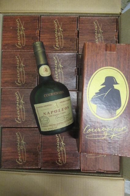 12 bottles Courvoisier Napoleon old liqueur cognac Image